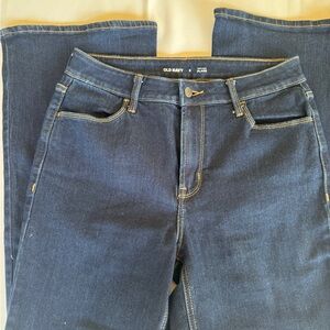 Old Navy Dark Blue High Rise Flare Jeans